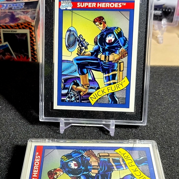 1990 Impel Marvel Nick Fury SGC 9 Mint + 15 + Marvel Cards 🚀🚀🔥🔥 - Picture 3 of 9
